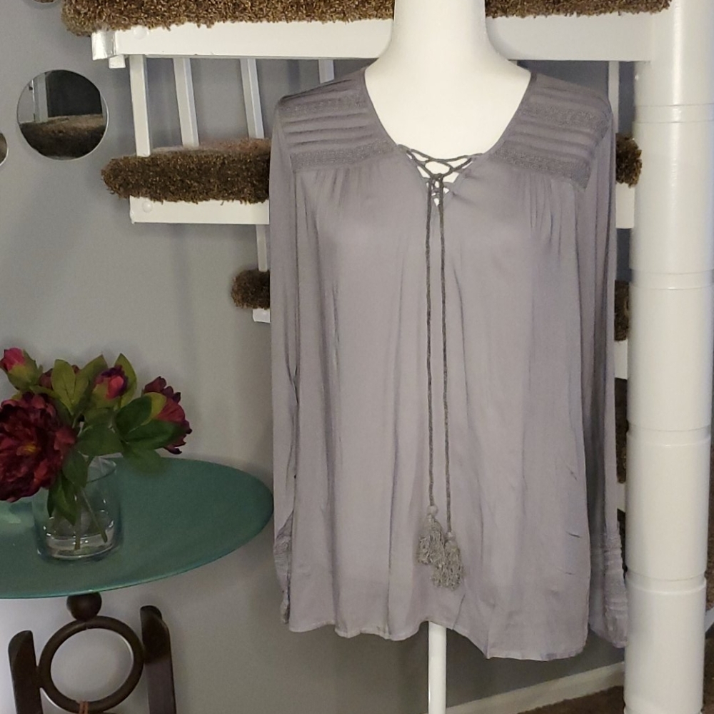 FORGOTTEN GRACE Rayon Tunic Top